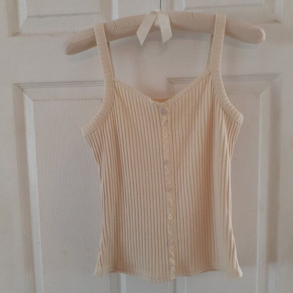 Camisole Top, Debenhams, Pale Yellow Size 8 - Picture 1 of 5